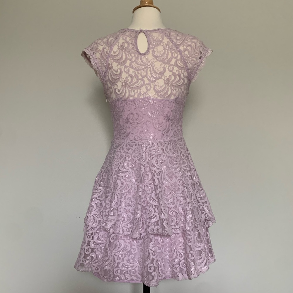 Free People Lilac Lace Dress - Picture 4 of 8